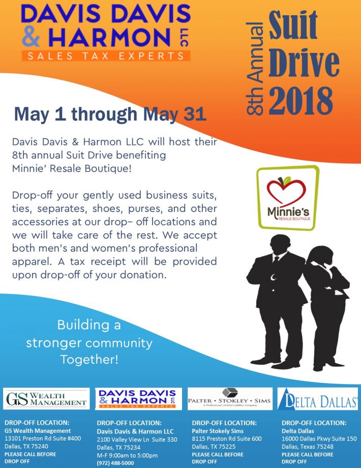 8th Annual Suit Drive 2018 3rd partner minnie tag2