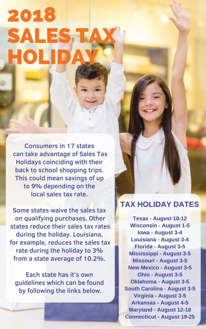 Sales Tax Holiday 2018